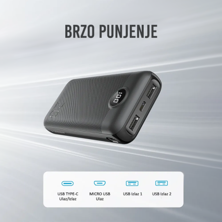 Veger Powerbank L20S - 20000 mAh, PD QC3.0 2A20W 255488