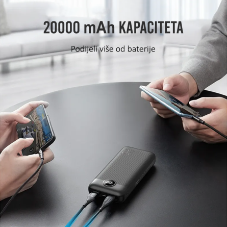 Veger Powerbank L20S - 20000 mAh, PD QC3.0 2A20W 255491