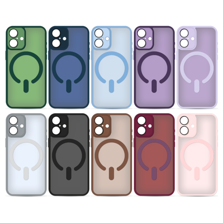 MagSafe poluprozirna maskica s obojenim rubovima za iPhone 17 - Više boja 254294