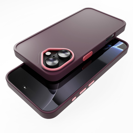 Frame Premium maskica za iPhone 16 - Bordo 250177