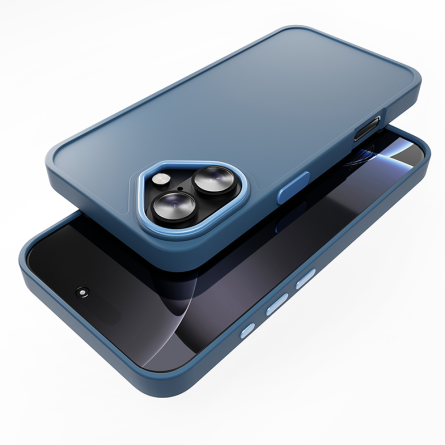 Frame Premium maskica za iPhone 16 - Plava 250180