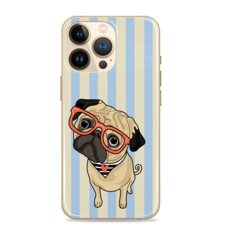 Silikonska Maskica - "Pug with glasses" - PUG05 223546