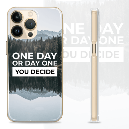 Silikonska maskica za mobitel - "One day or Day one" - Q-16 239517