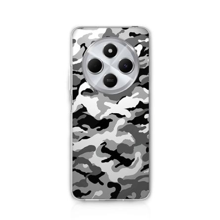 Silikonska Maskica za Redmi 14C / Redmi A4 / Poco C75 - Camouflage - siva 244451