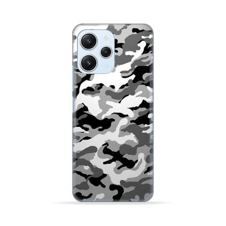 Silikonska Maskica za Redmi 12 4G / Redmi 12 5G - Camouflage - siva 233617