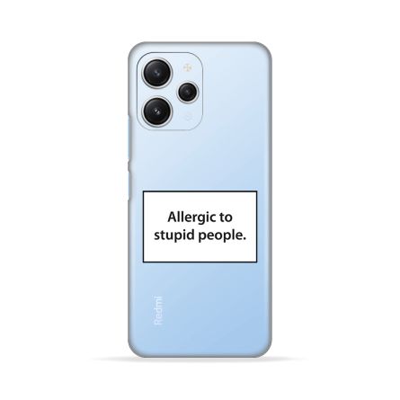Silikonska Maskica za Redmi 12 4G / Redmi 12 5G - Allergic to Stupid People 233774