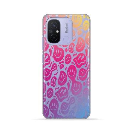 Silikonska Maskica za Redmi 12C / Redmi 11A / Poco C55 - Colorful Smiley 233413