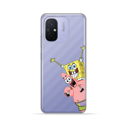 Silikonska Maskica za Redmi 12C / Redmi 11A / Poco C55 - Spognebob & Patrick 233407