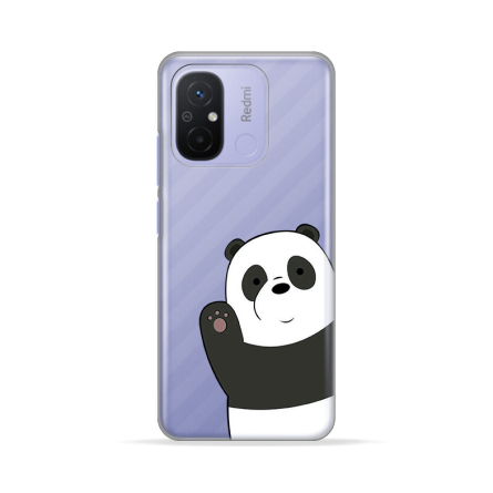 Silikonska Maskica za Redmi 12C / Redmi 11A / Poco C55 - Hello Panda 233365