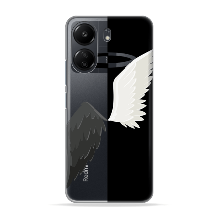 Silikonska Maskica za Xiaomi Redmi 13C - Black & White 231577