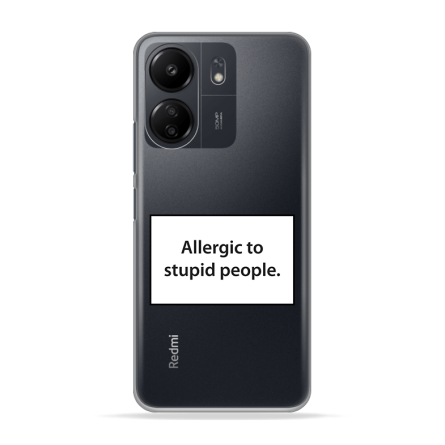 Silikonska Maskica za Xiaomi Redmi 13C - Allergic to Stupid People 246246