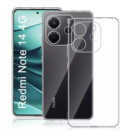 Ultra tanka Prozirna Silikonska maskica za Redmi Note 14 (4G) 255713
