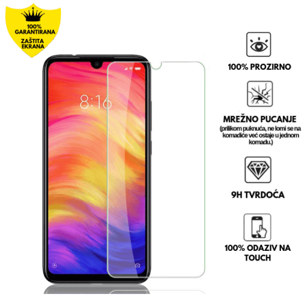 Zaštitno Staklo za ekran za Xiaomi Redmi Note 7 / Note 7 Pro (2D) - Prozirno 139792