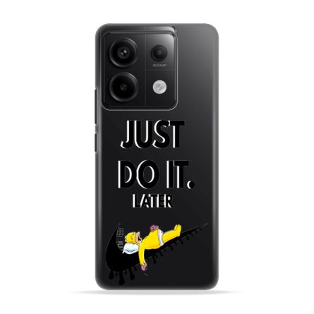 Silikonska Maskica za Redmi Note 13 Pro (5G) - Just Do It (Later) 243343