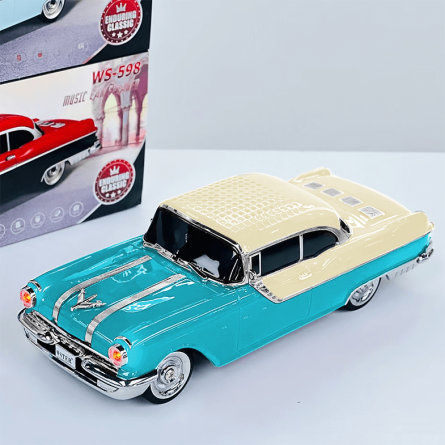 Retro Autić bluetooth zvučnik - Plavi 256989