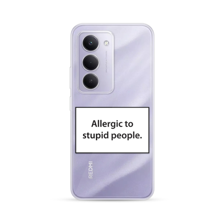 Silikonska Maskica za Redmi 15 - Allergic to Stupid People 256426