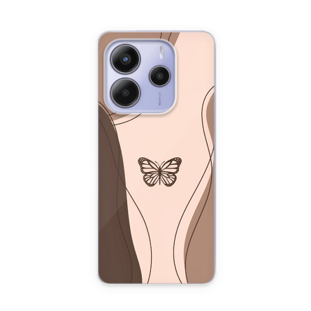 Silikonska Maskica za Redmi Note 14 (4G) - Butterfly Line 248123