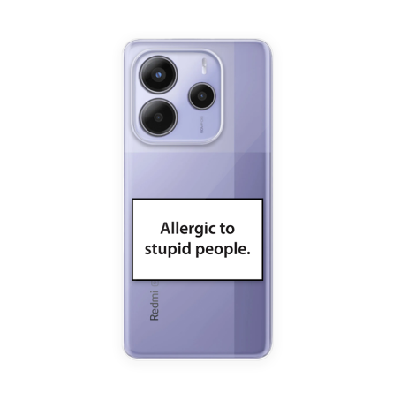 Silikonska Maskica za Redmi Note 14 (4G) - Allergic to Stupid People 248130