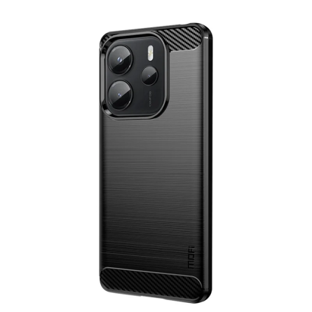 Silikonska Carbon Maskica za Redmi Note 14 (5G) - Crna 249760