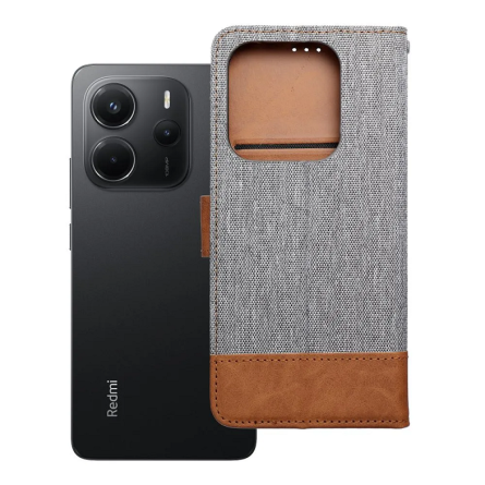 Jeans preklopna maskica za Redmi Note 14 (5G) - Siva 264984