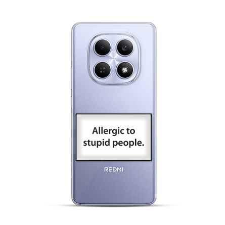 Silikonska Maskica za Redmi Note 15 - Allergic to Stupid People 262359