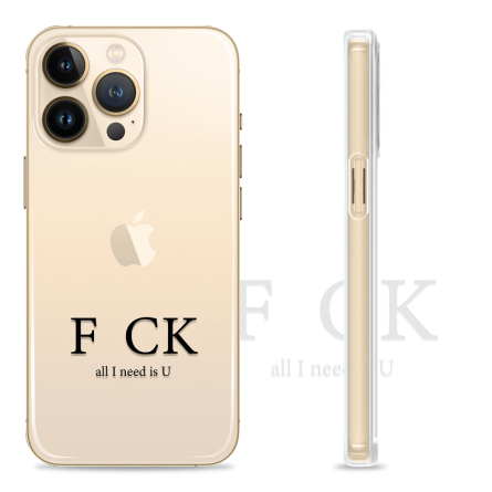 Silikonska maskica za mobitel - "All I need is U" - S1016 237557