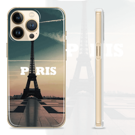 Silikonska maskica za mobitel - "City of Love" - S1024 237549