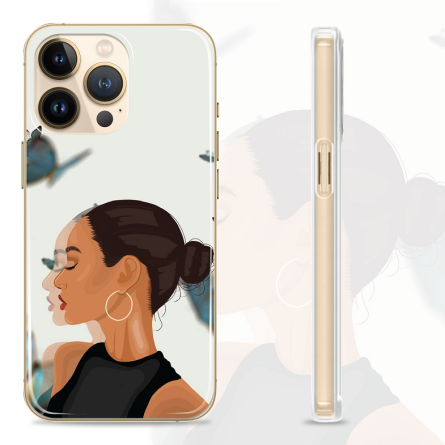 Silikonska maskica za mobitel - "Modern Woman" - S1028 237548