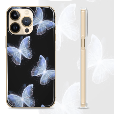 Silikonska maskica za mobitel - "Blue Butterflies" - S1037 237415