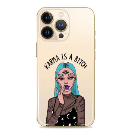Silikonska maskica za mobitel - "Karma is a b****" - S245 237817