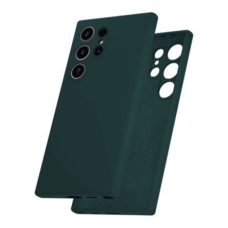 Mekana Silikonska Maskica za Samsung Galaxy S24 Ultra - Tamno zelena 226411