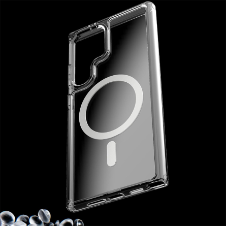 MagSafe Prozirna Silikonska maskica za Samsung Galaxy S24 Ultra 258269