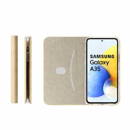 SENSITIVE preklopna maskica za Samsung Galaxy A35 - Zlatna 265471