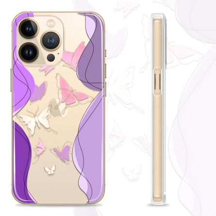 Silikonska maskica za mobitel - Cute Purple Butterfly - SPR4 237571