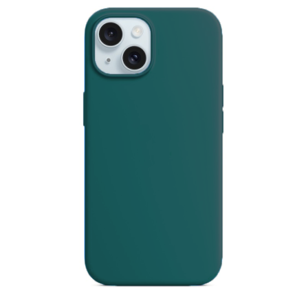 Silikonska Maskica za iPhone 15 - Tamno zelena 230162