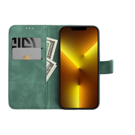 Tender Preklopna Maskica od umjetne kože za Samsung Galaxy A26 - Zelena 252364