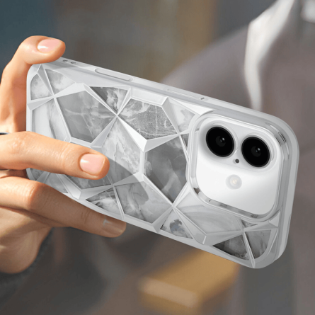 2u1 TWINKI Premium Maskica za iPhone 16 - Srebrna 246599