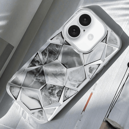 2u1 TWINKI Premium Maskica za iPhone 16 - Srebrna 246601