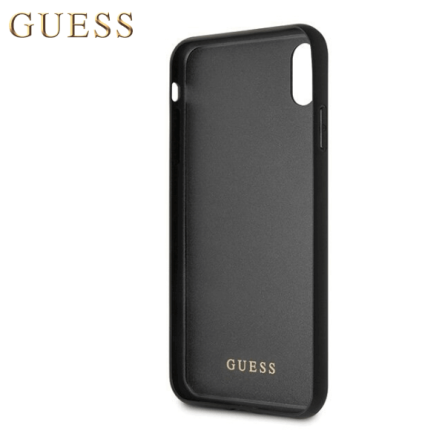 GUESS Double Glitter maskica za iPhone XS Max – Crna 44033