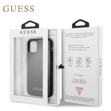 Kožna GUESS Iridescent maskica za iPhone 11 Pro – Crna 44150
