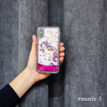 Liquid Sparkle Unicorn silikonska maskica za iPhone X / XS - Više boja 160905