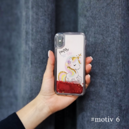 Liquid Sparkle Unicorn silikonska maskica za iPhone X / XS - Više boja 160906