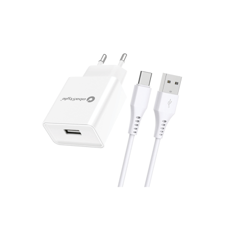 Komplet punjač - USB Adapter + Type C kabel - 3.0A - 100cm 228688