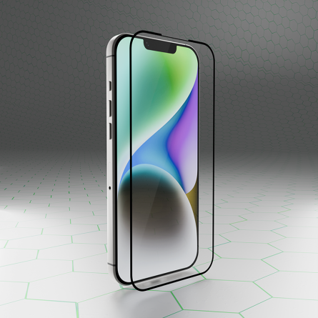 Zaštitno Staklo za ekran za iPhone 13 (3D) - (Prozirno sa crnim rubovima) 250810