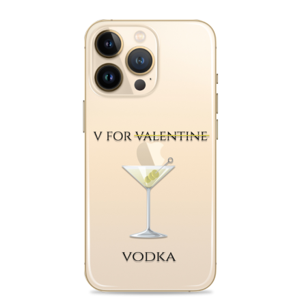 Silikonska Maskica za mobitel - "V for votka" - valentinovo34 224601