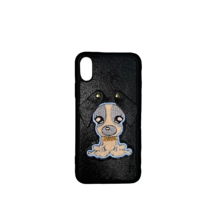 Silikonska 3D maskica s motivom psa -  iPhone X/XS 224228