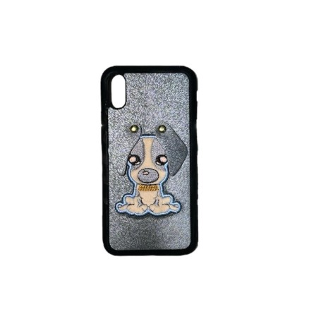 Silikonska 3D maskica s motivom psa -  iPhone X/XS 224230