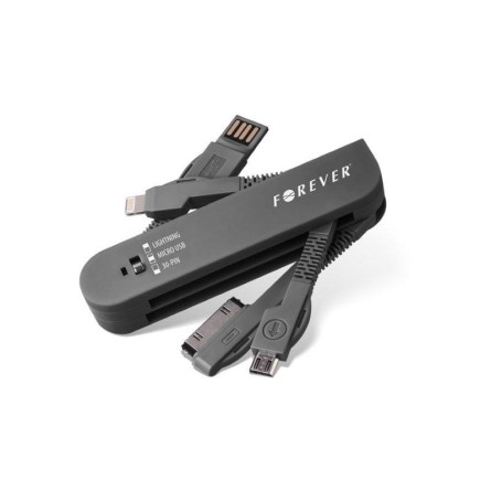 Forever 3u1 USB kabel s priključcima za iPhone 4, iPhone 5 i Micro USB 243194