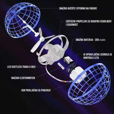 Magična LED Bumerang Lopta 257108