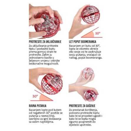 Magična LED Bumerang Lopta 257106